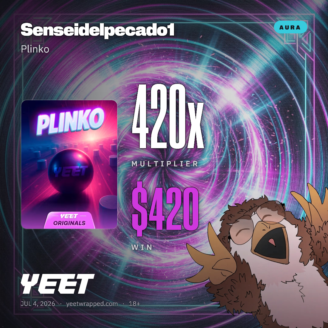 Senseidelpecado1 hit 420x on Plinko