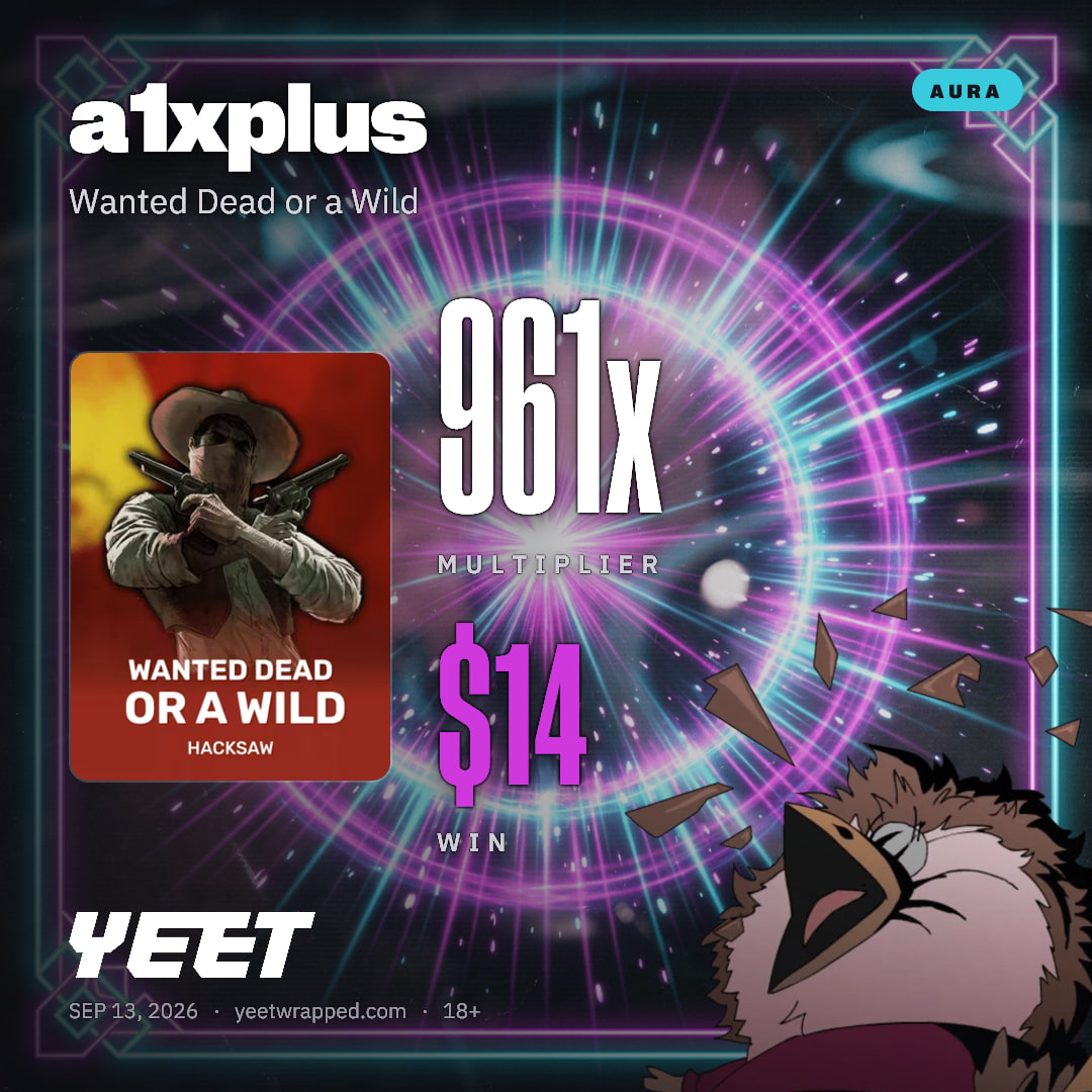 a1xplus hit 960.7x on Wanted Dead or a Wild