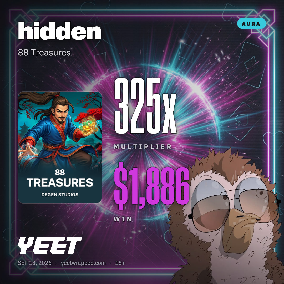 hidden hit 325x on 88 Treasures