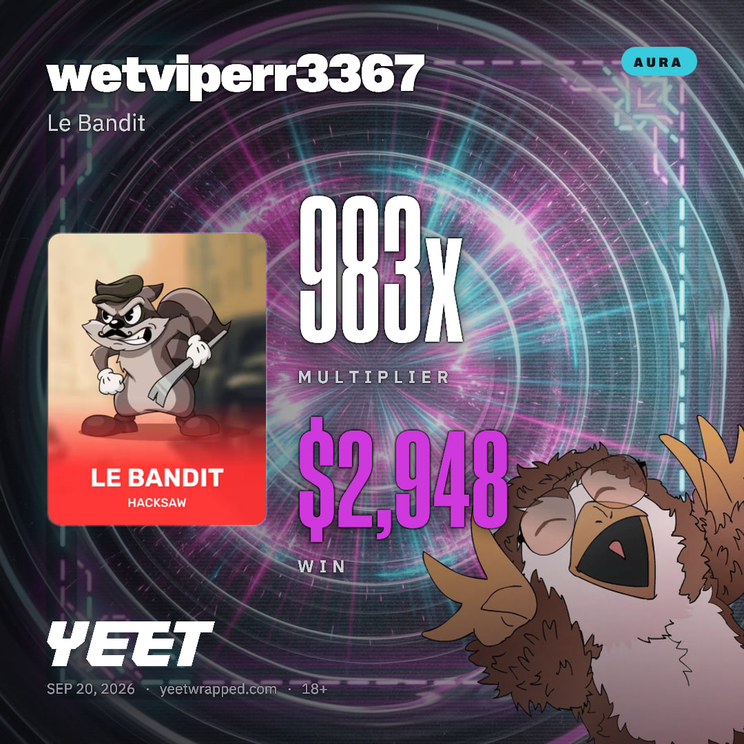 wetviperr3367 hit 982.8x on Le Bandit
