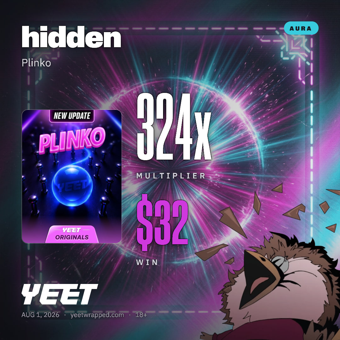 hidden hit 324x on Plinko