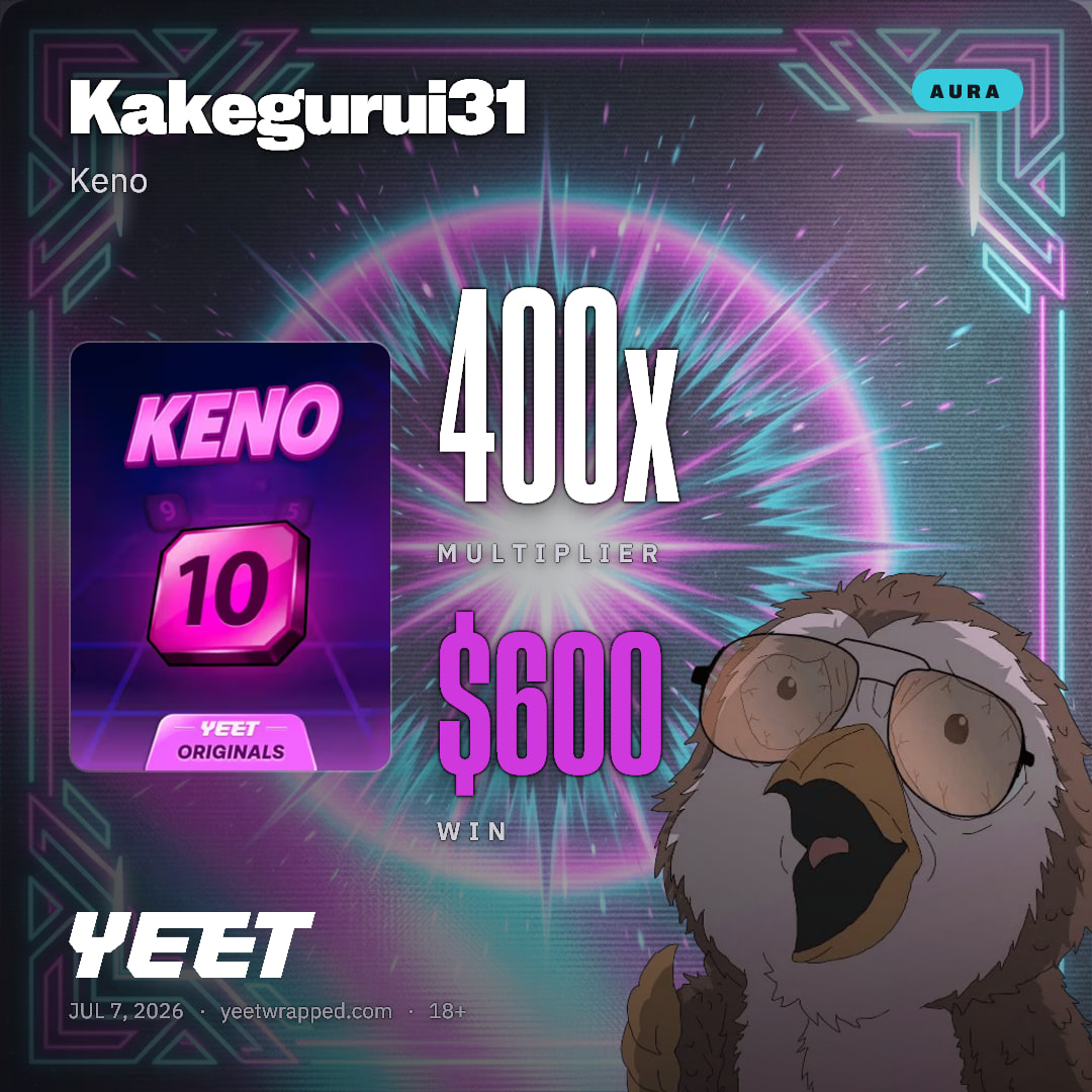 Kakegurui31 hit 400x on Keno