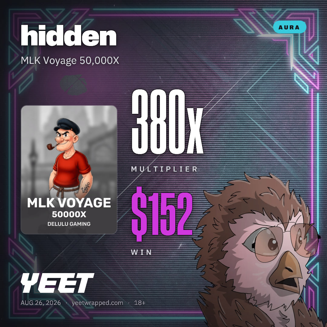 hidden hit 380x on MLK Voyage 50,000X
