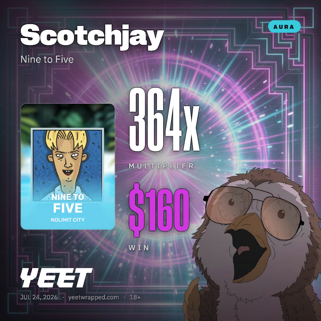 Scotchjay hit 364.4x on Nine to Five