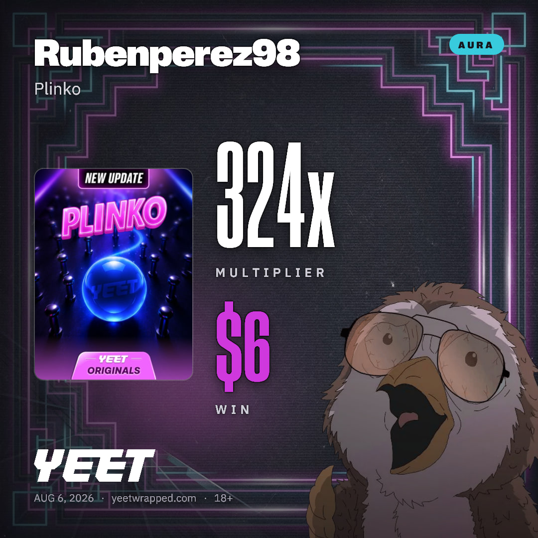 Rubenperez98 hit 324x on Plinko
