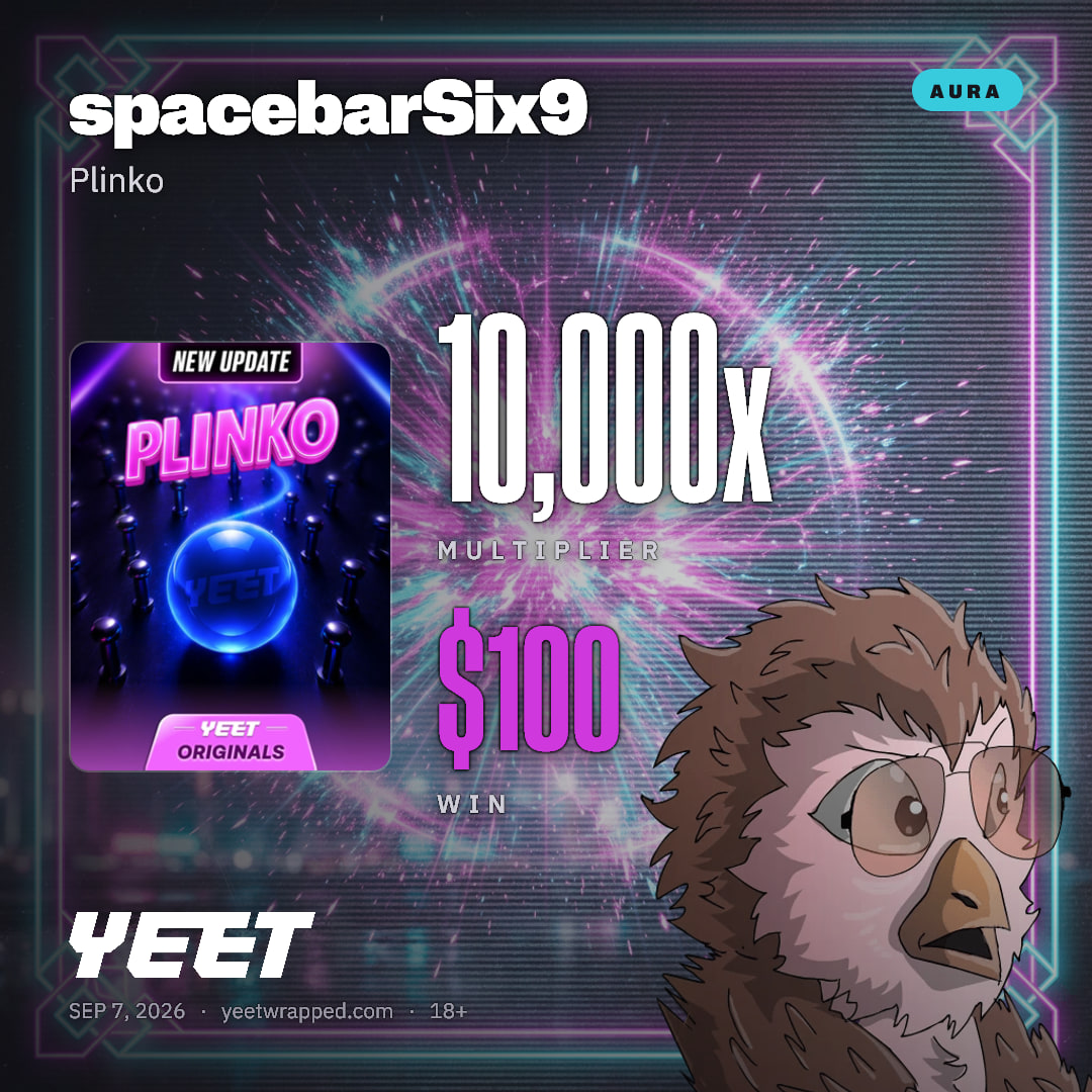 spacebarSix9 hit 10,000x on Plinko