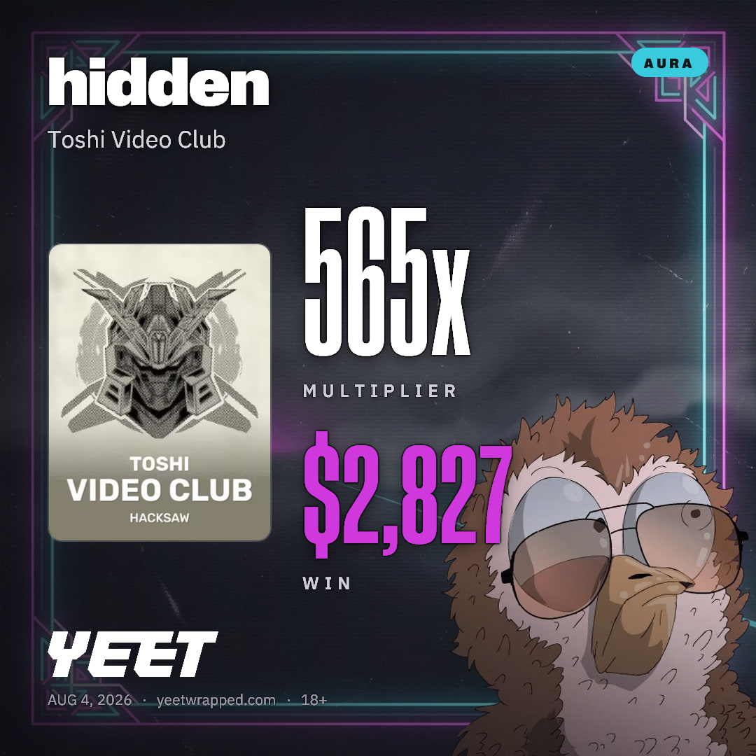 hidden hit 565.4x on Toshi Video Club