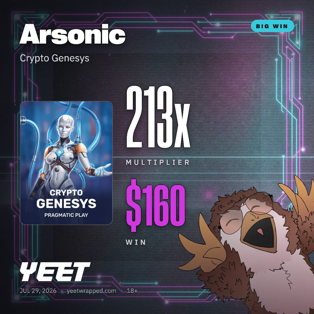Arsonic hit 212.8x on Crypto Genesys