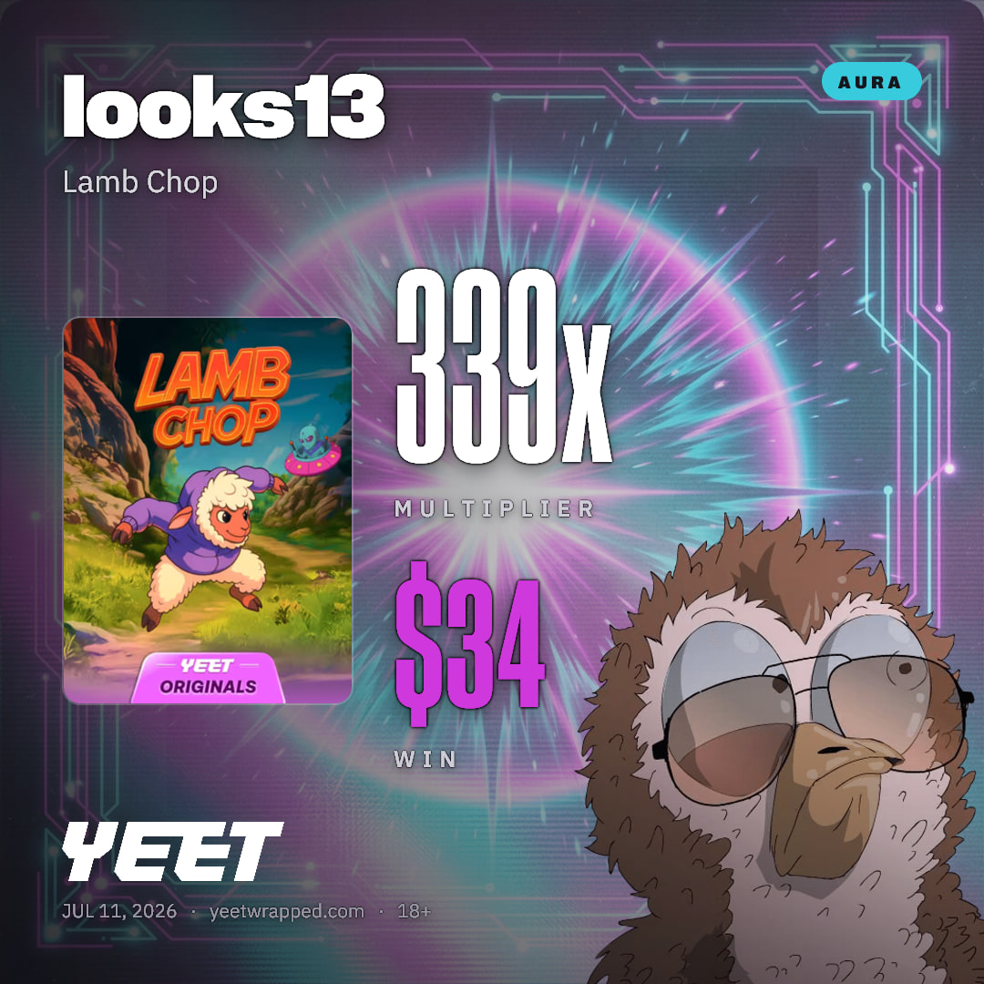 looks13 hit 338.7x on Lamb Chop