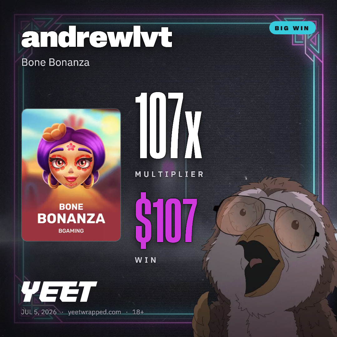 andrewlvt hit 107.1x on Bone Bonanza