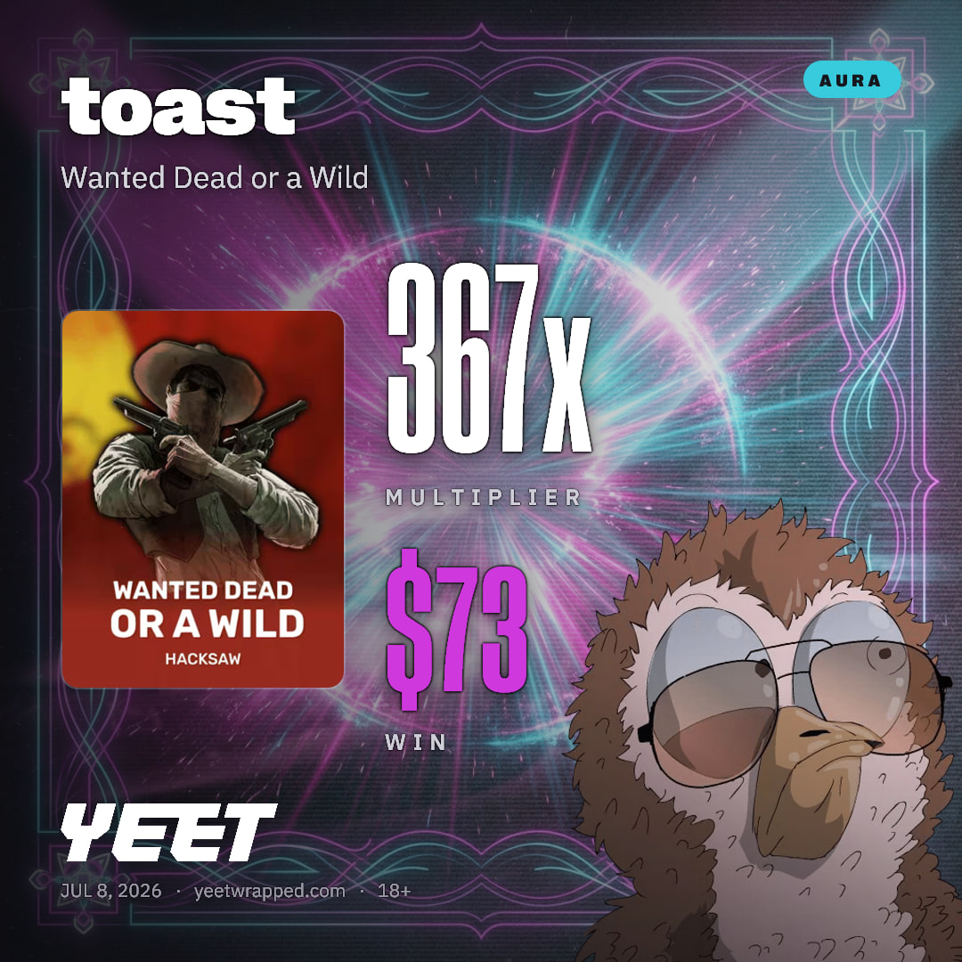toast hit 366.7x on Wanted Dead or a Wild
