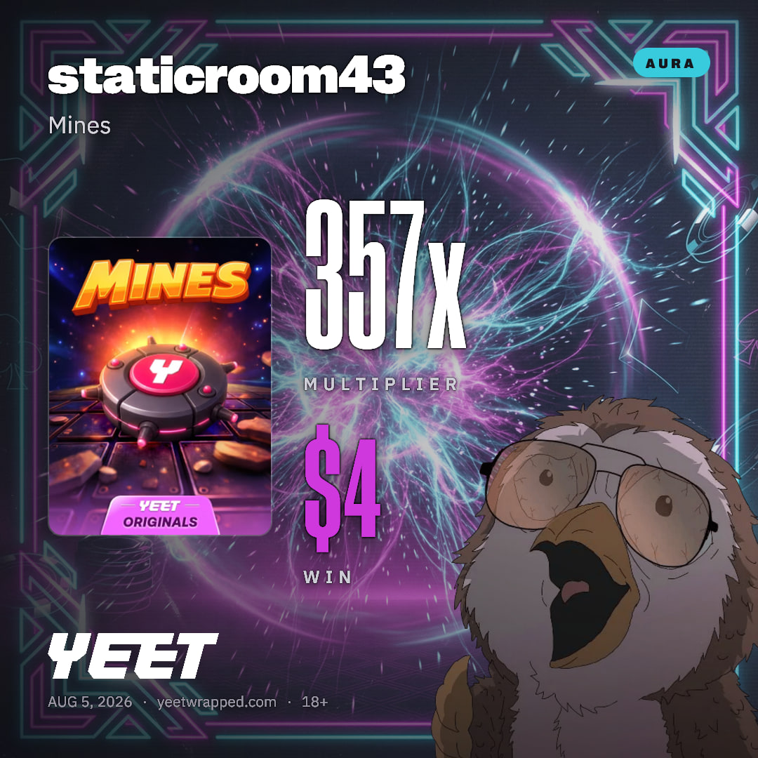 staticroom43 hit 356.6x on Mines