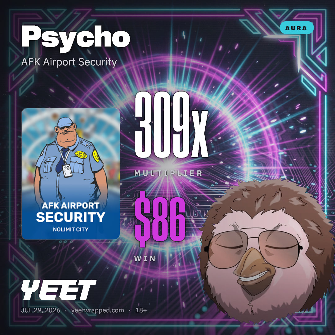 Psycho hit 308.6x on AFK Airport Security