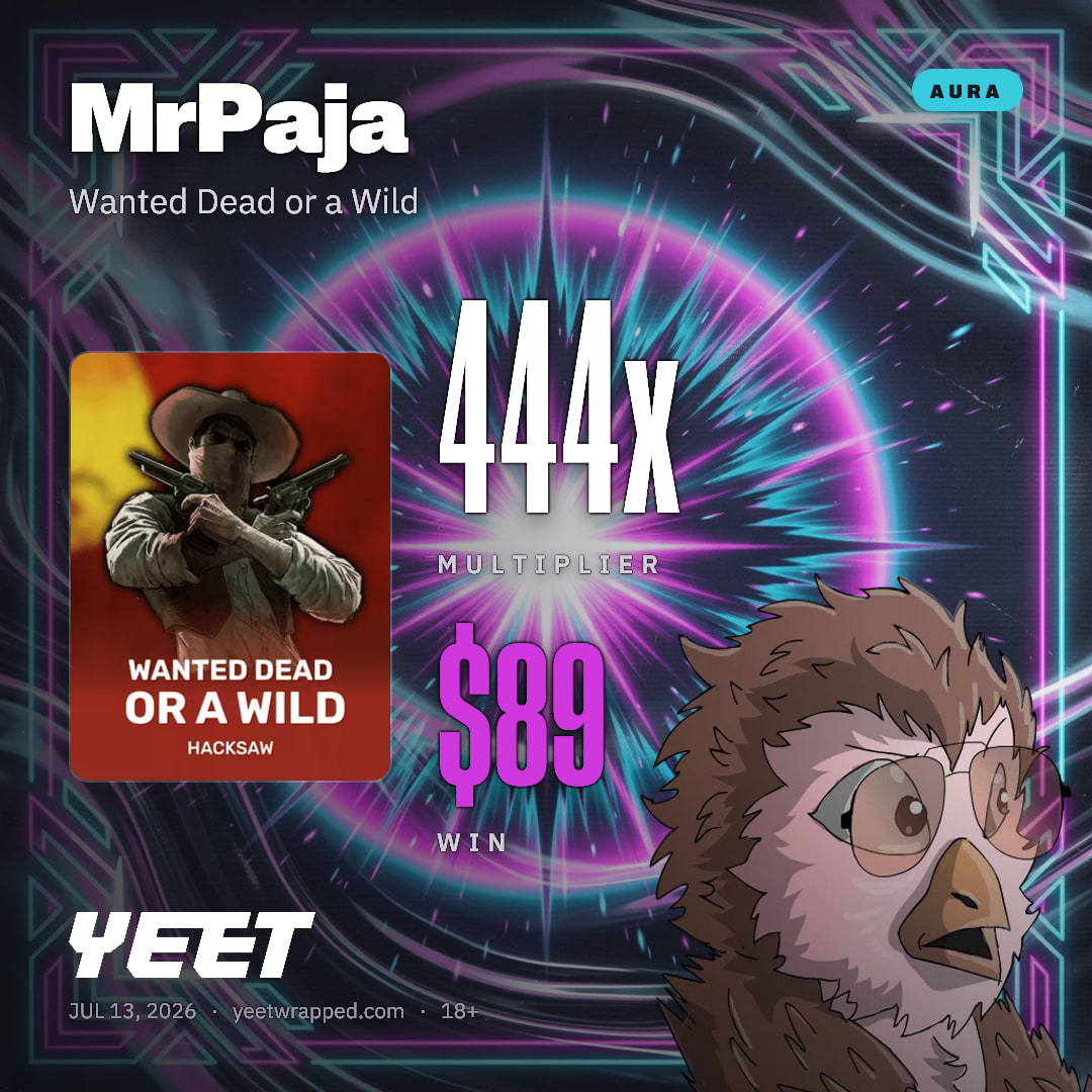 MrPaja hit 444x on Wanted Dead or a Wild