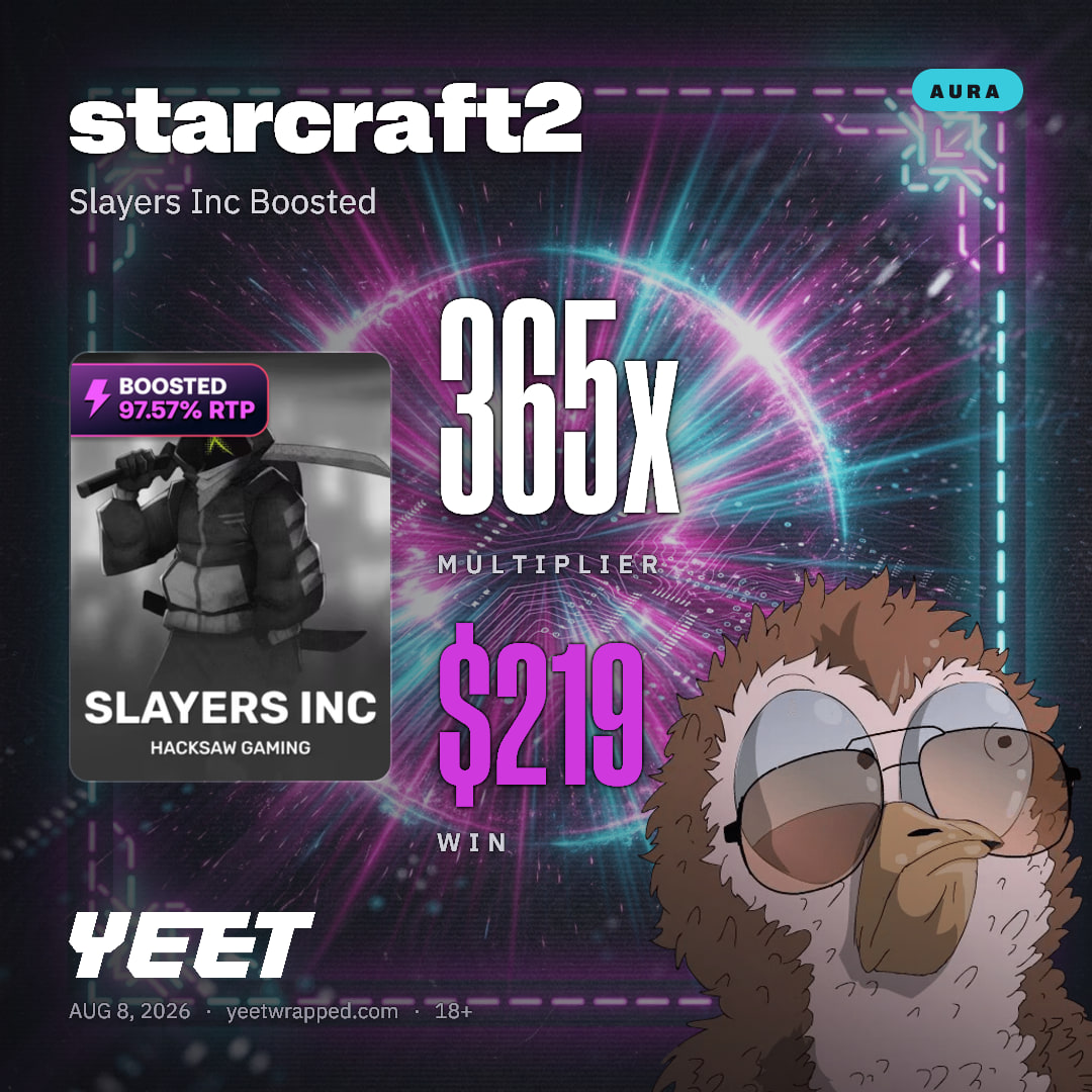 starcraft2 hit 365.4x on Slayers Inc Boosted