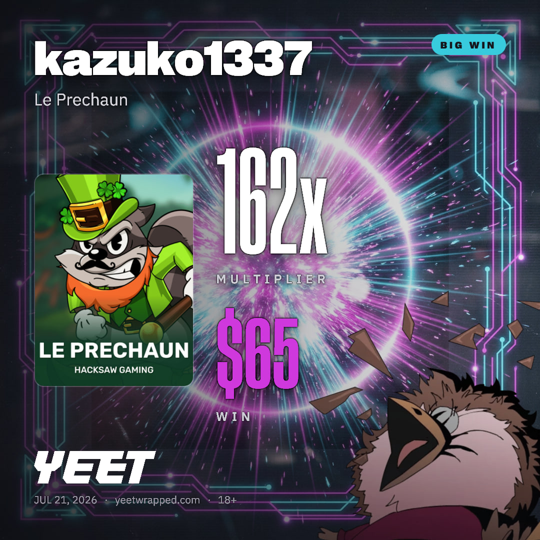 kazuko1337 hit 161.6x on Le Prechaun
