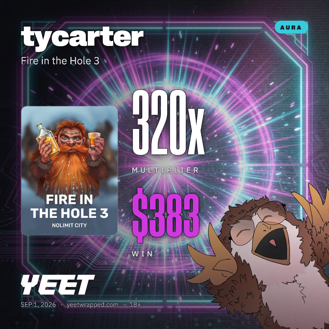 tycarter hit 319.5x on Fire in the Hole 3