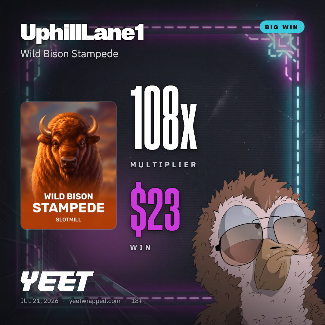 UphillLane1 hit 107.7x on Wild Bison Stampede