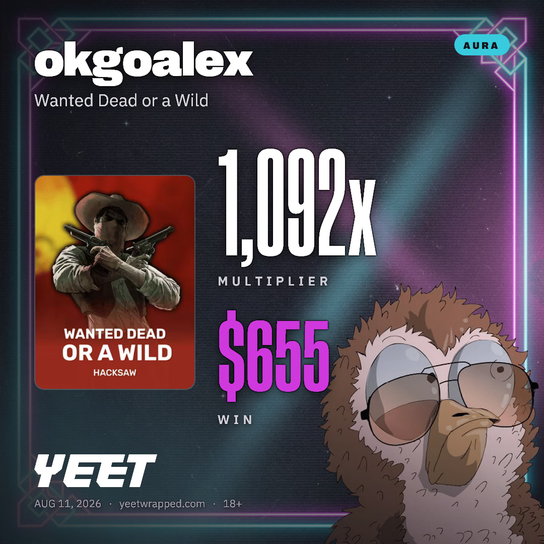 okgoalex hit 1,092x on Wanted Dead or a Wild