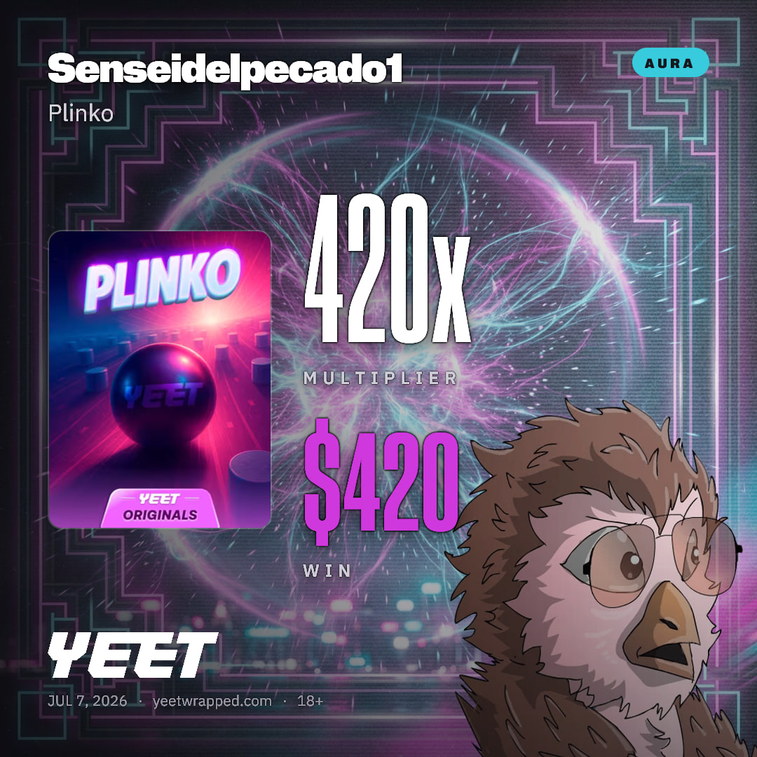 Senseidelpecado1 hit 420x on Plinko