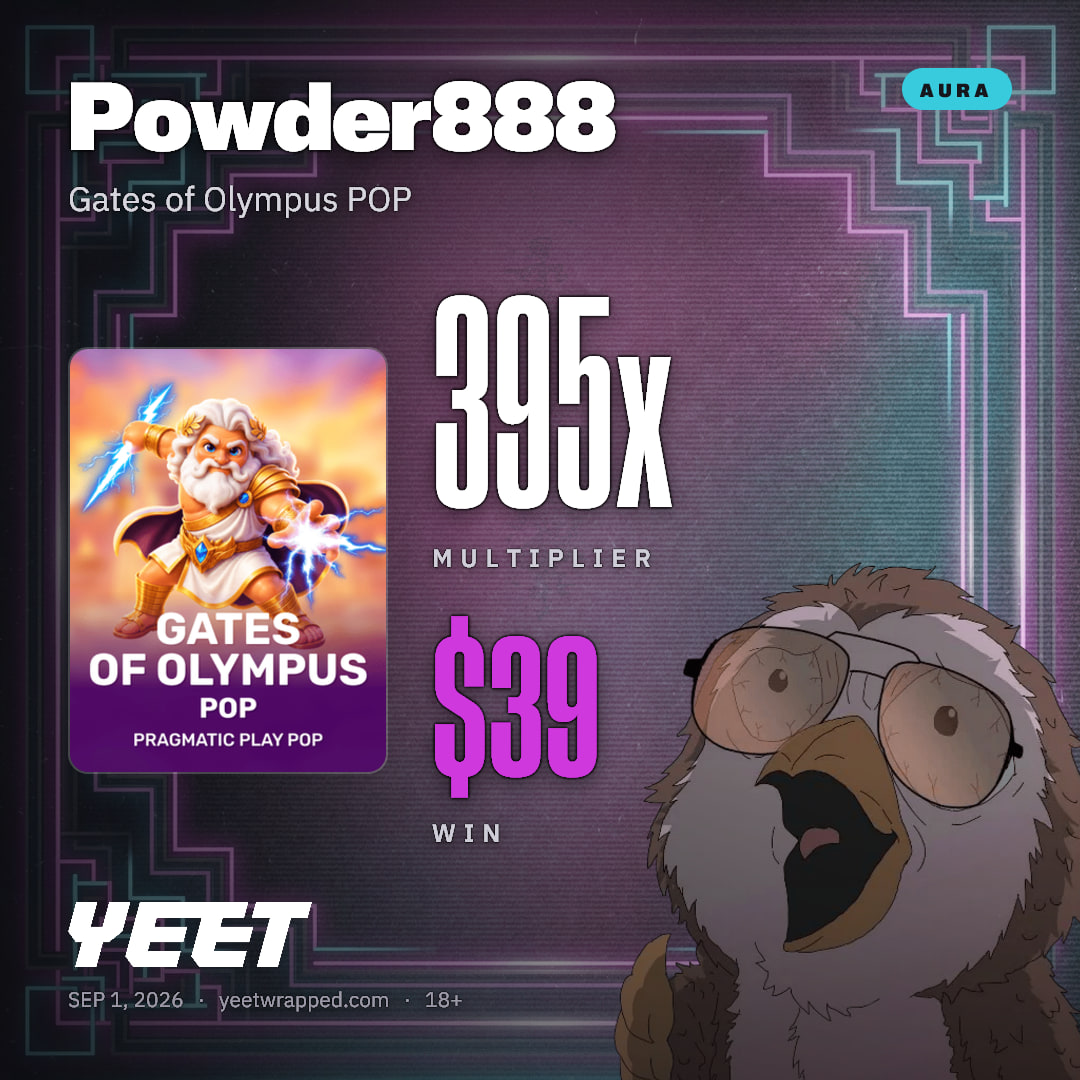 Powder888 hit 394.8x on Gates of Olympus POP