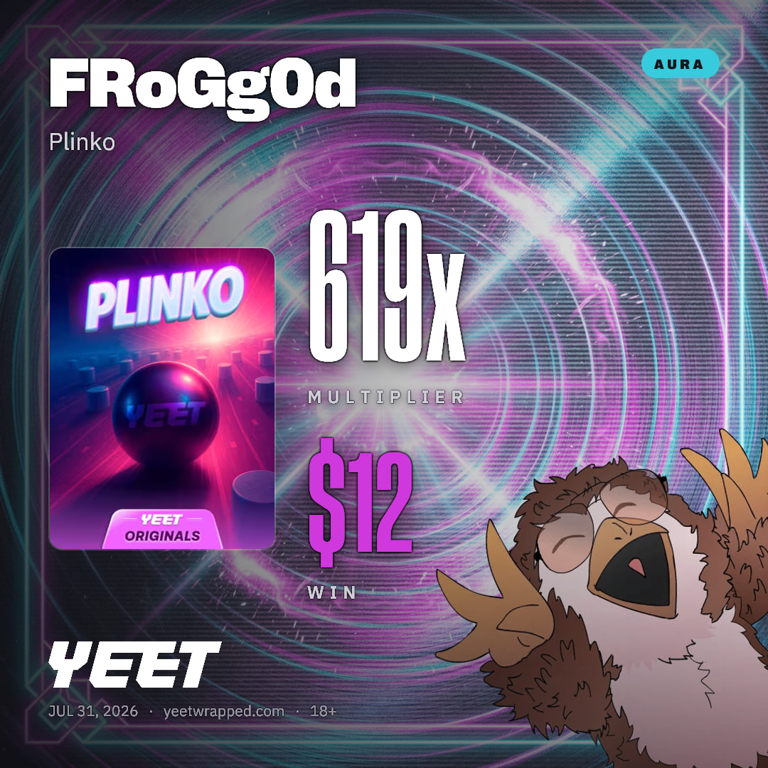 FRoGg0d hit 619x on Plinko