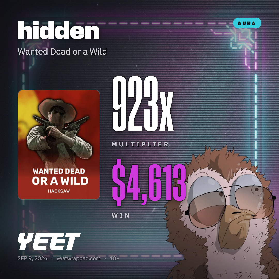 hidden hit 922.5x on Wanted Dead or a Wild