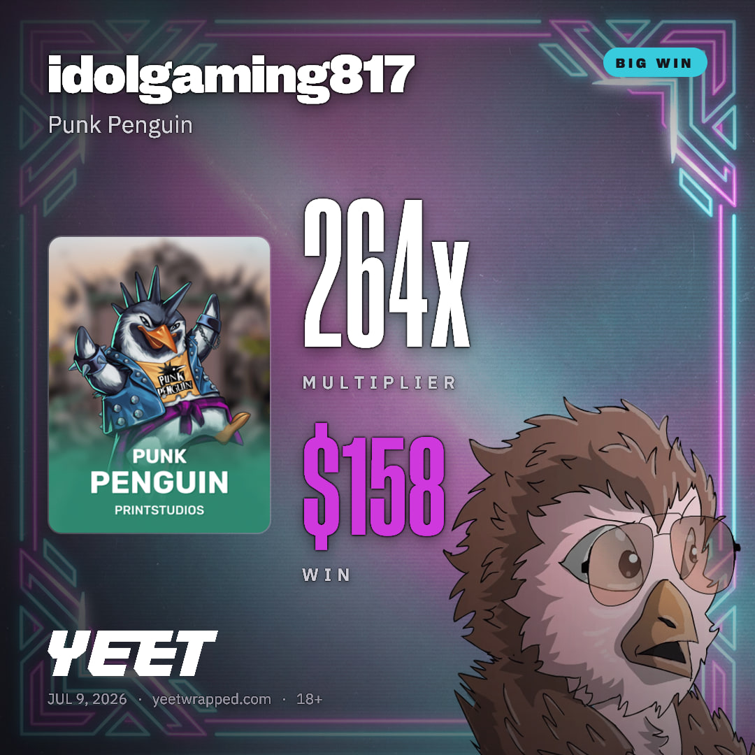 idolgaming817 hit 263.7x on Punk Penguin