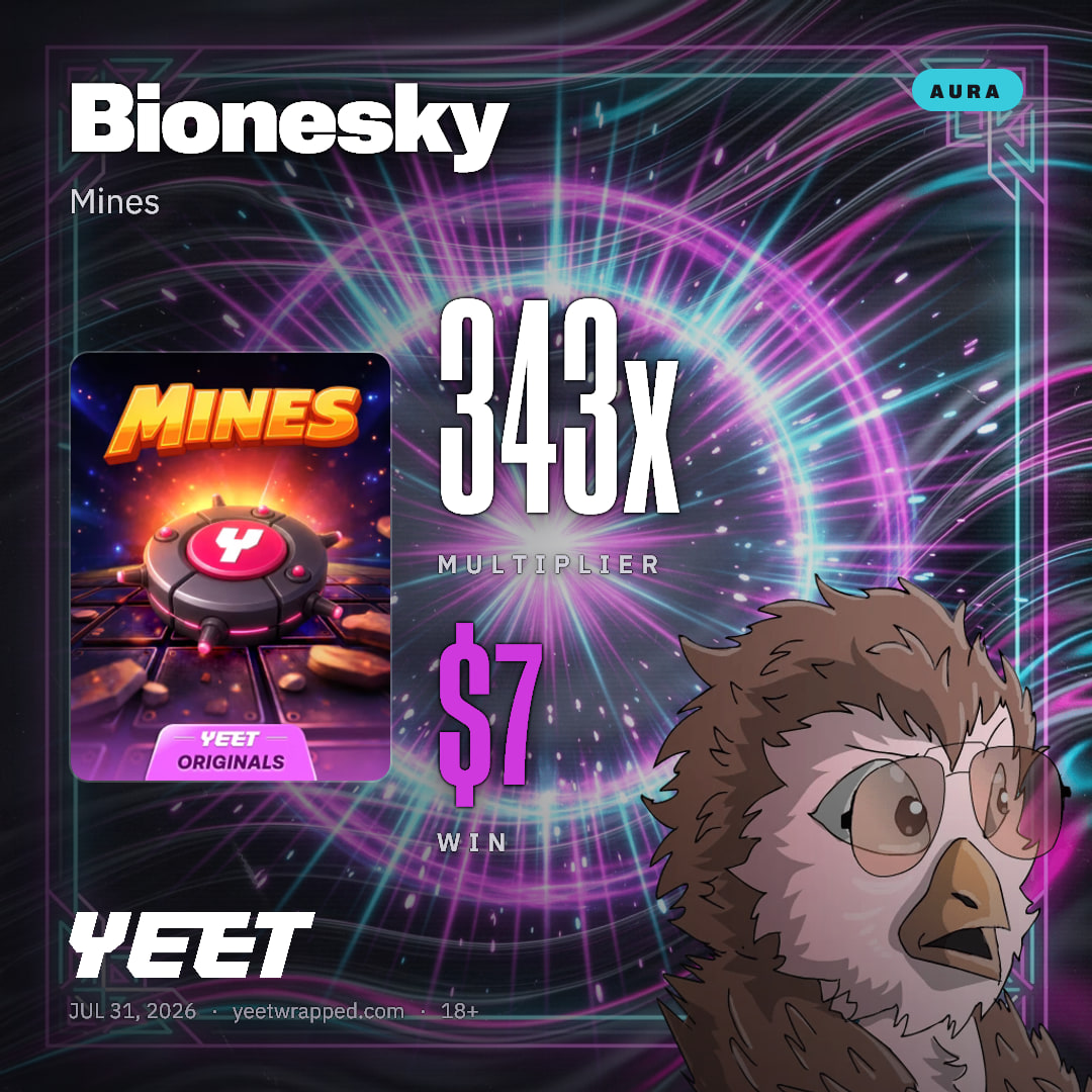 Bionesky hit 342.6x on Mines
