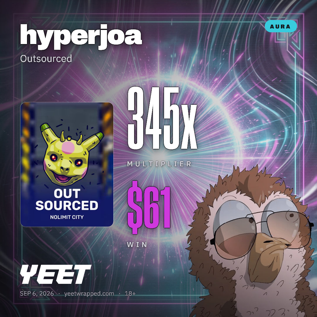 hyperjoa hit 345.2x on Outsourced