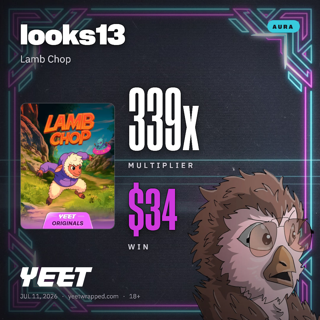 looks13 hit 338.7x on Lamb Chop