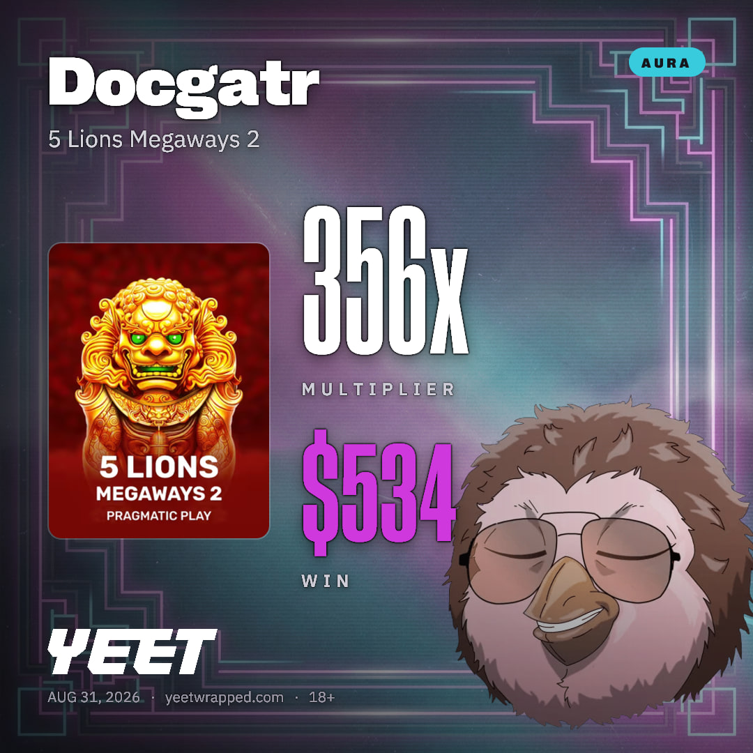 Docgatr hit 355.8x on 5 Lions Megaways 2