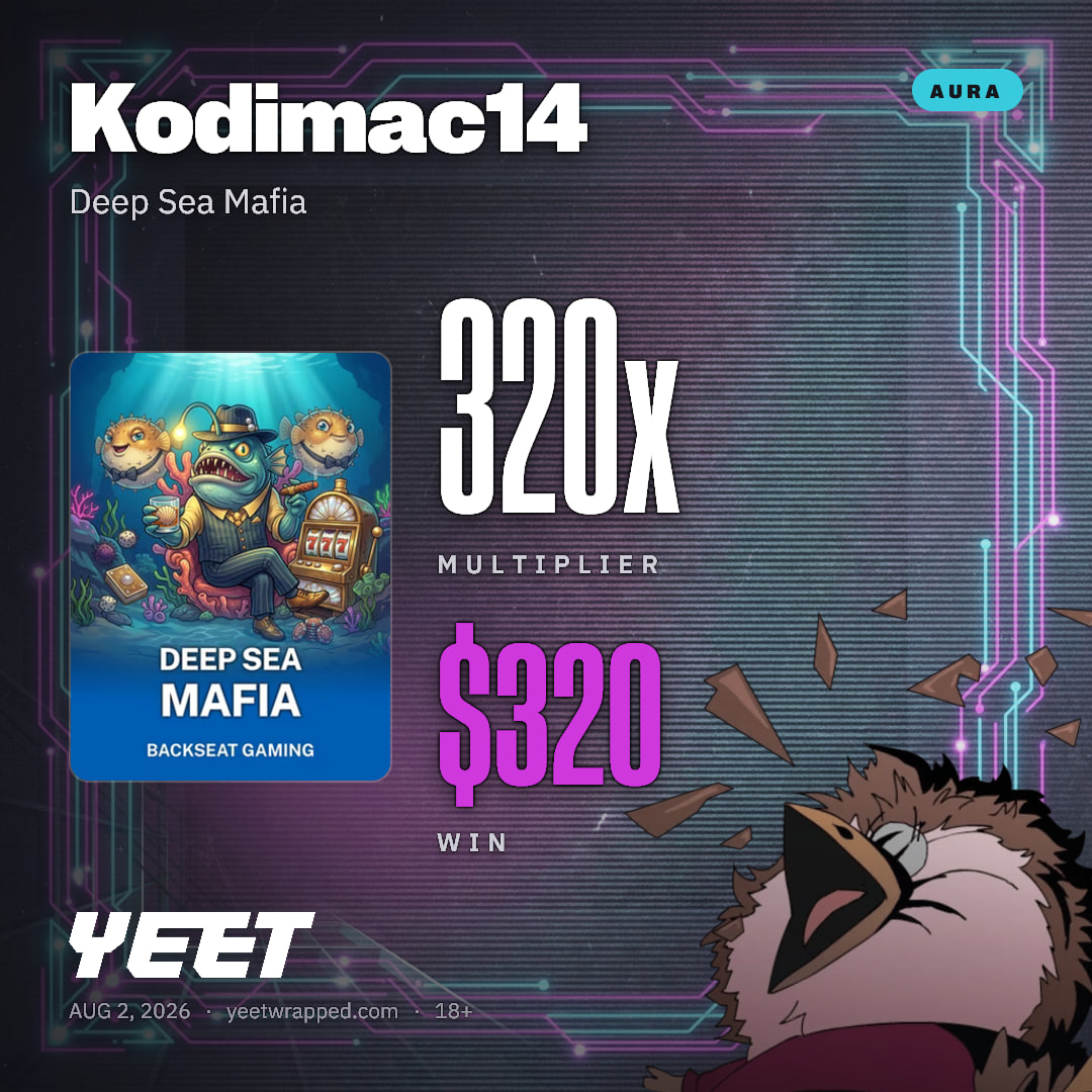 Kodimac14 hit 320.3x on Deep Sea Mafia