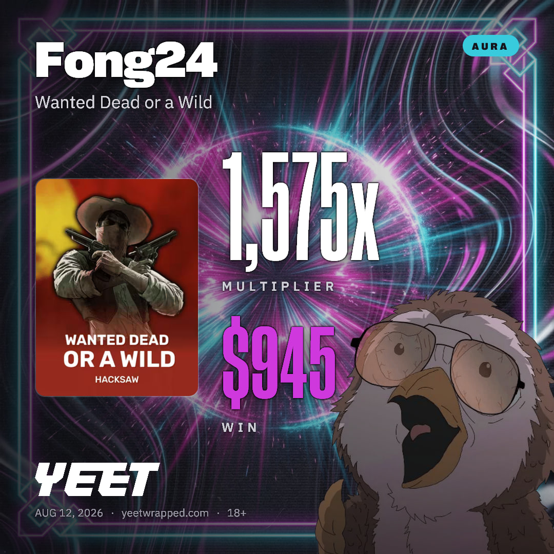 Fong24 hit 1,575x on Wanted Dead or a Wild