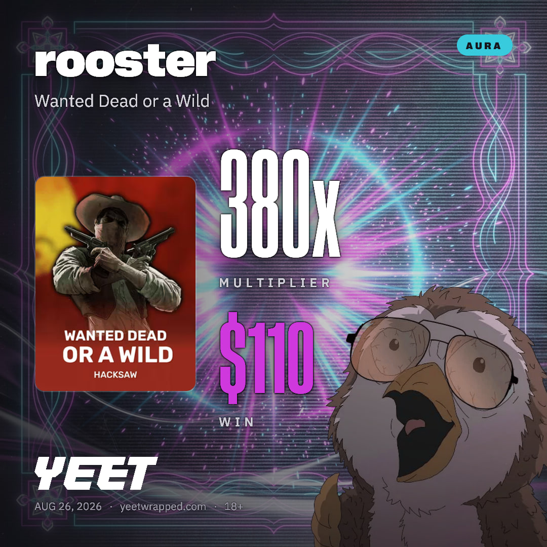 rooster hit 380x on Wanted Dead or a Wild
