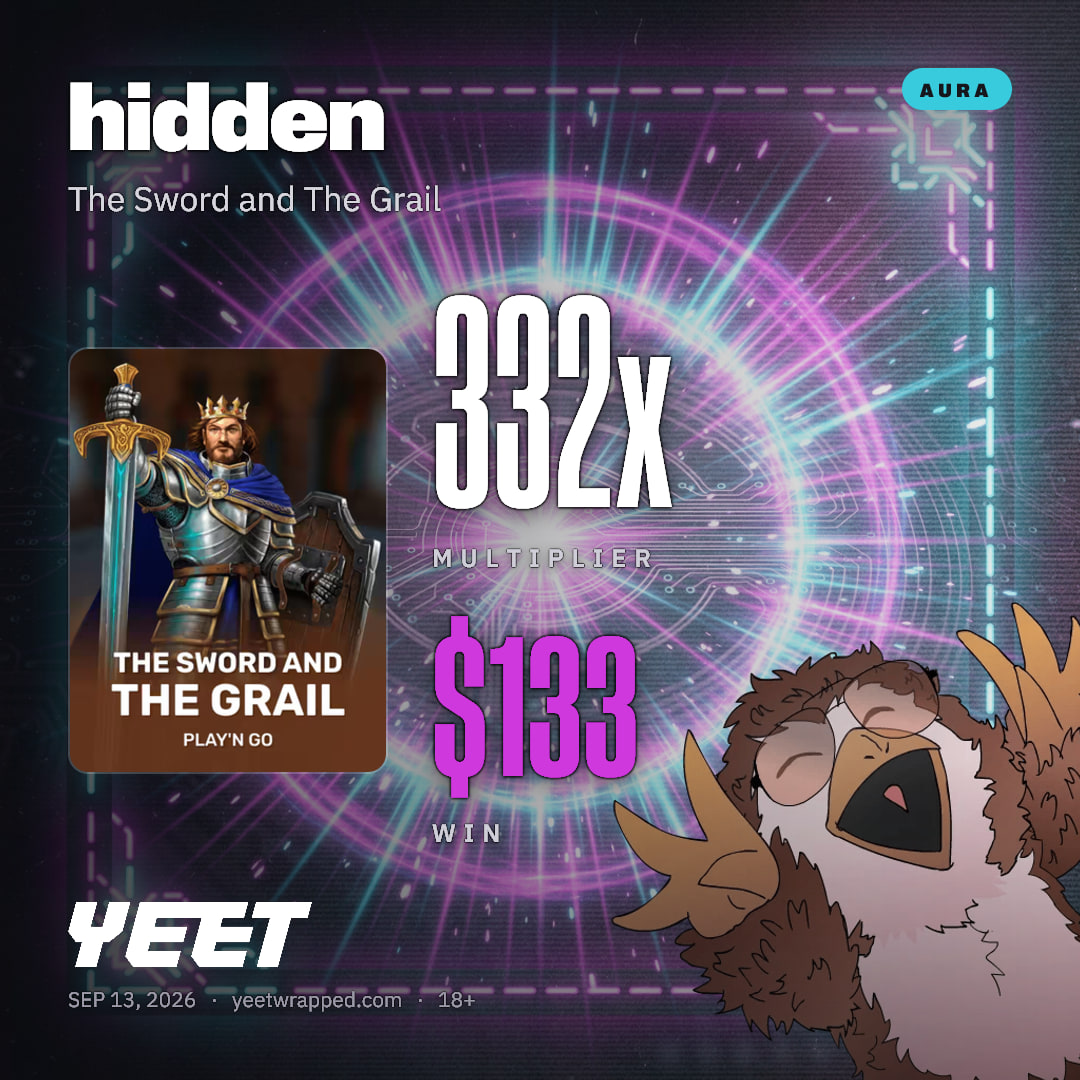 hidden hit 332.3x on The Sword and The Grail