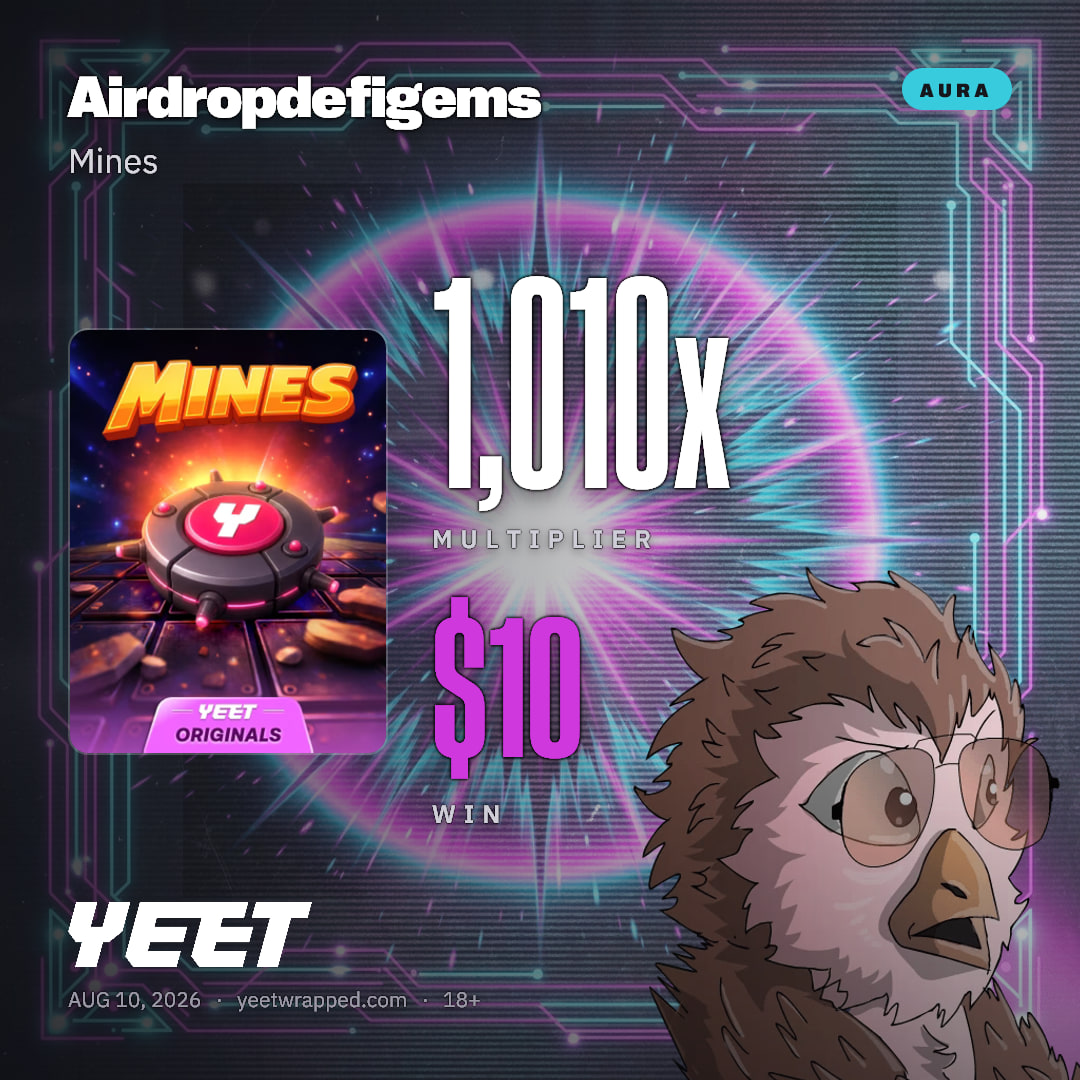 Airdropdefigems hit 1,010x on Mines