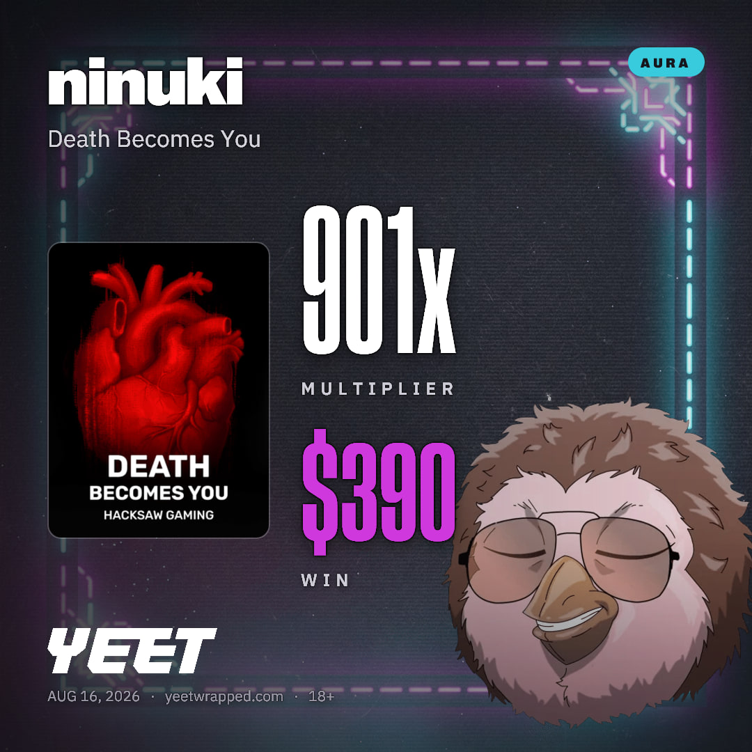 ninuki hit 901.3x on Death Becomes You