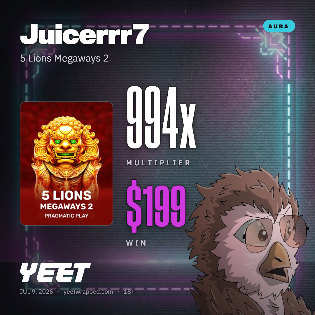 Juicerrr7 hit 994.1x on 5 Lions Megaways 2