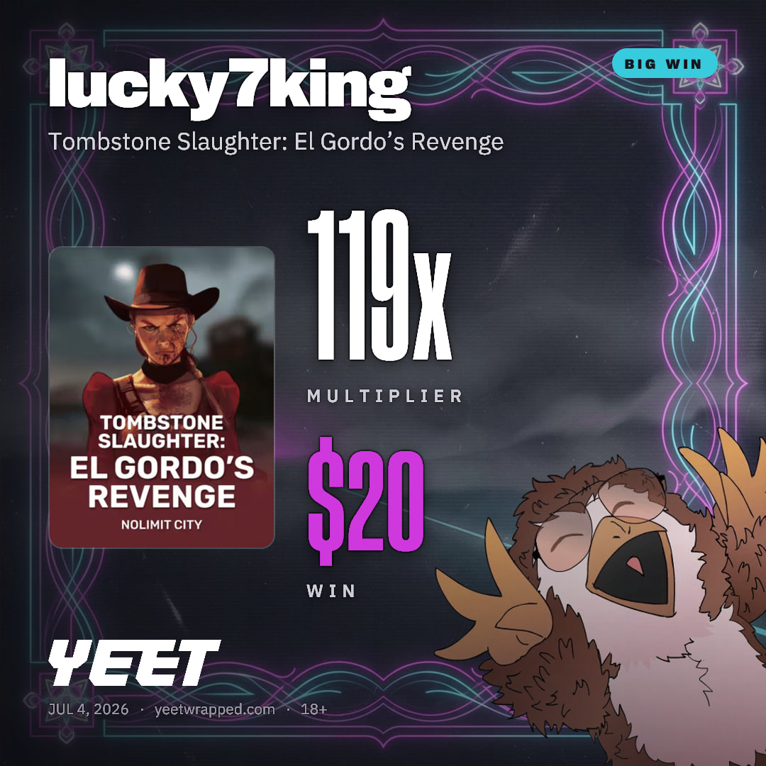 lucky7king hit 119.1x on Tombstone Slaughter: El Gordo’s Revenge