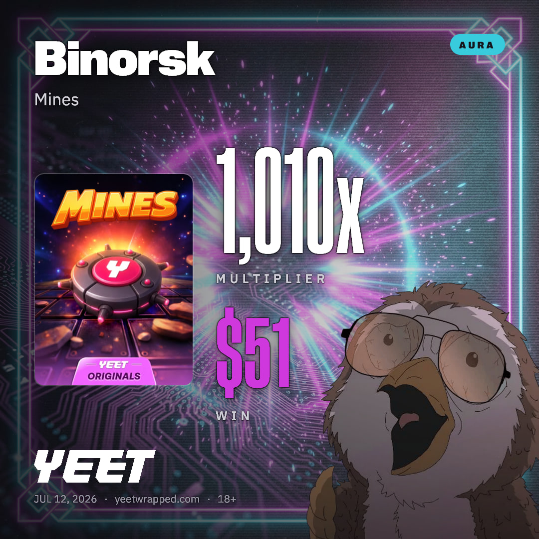 Binorsk hit 1,010x on Mines