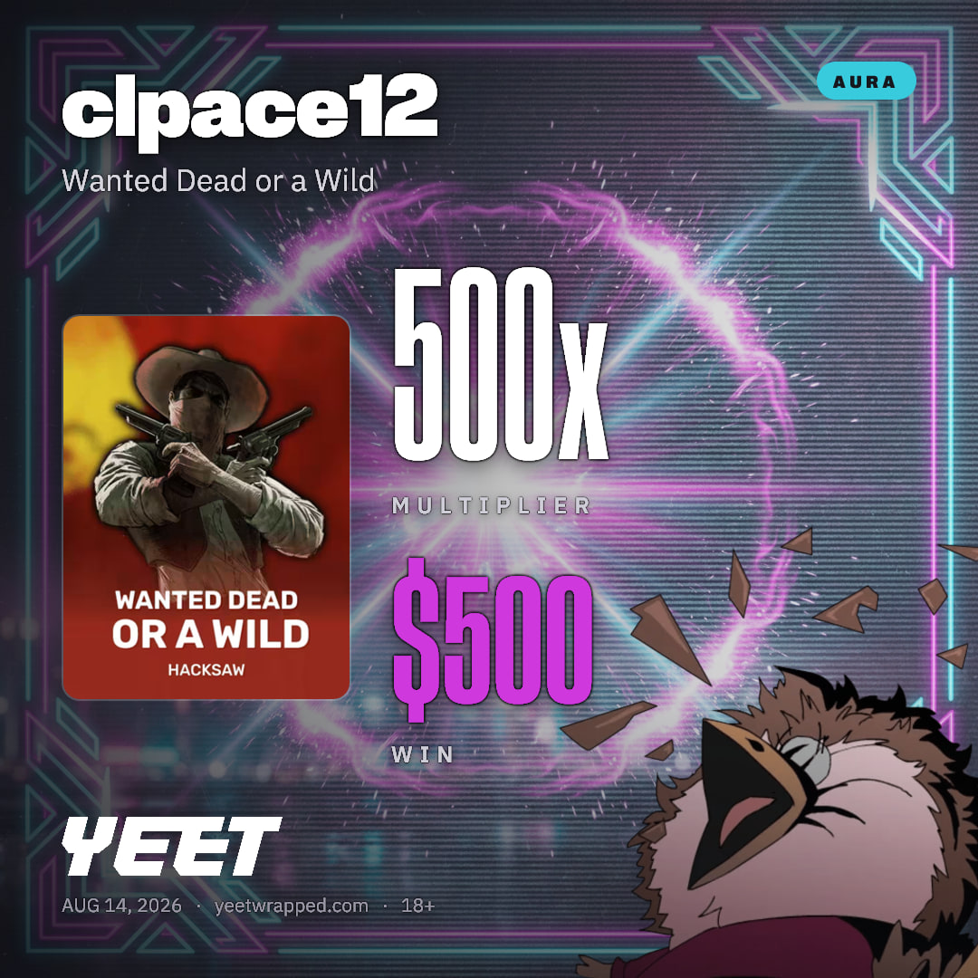 clpace12 hit 500x on Wanted Dead or a Wild