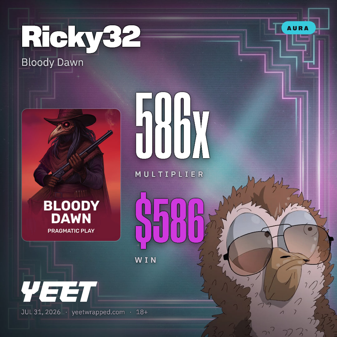 Ricky32 hit 585.9x on Bloody Dawn