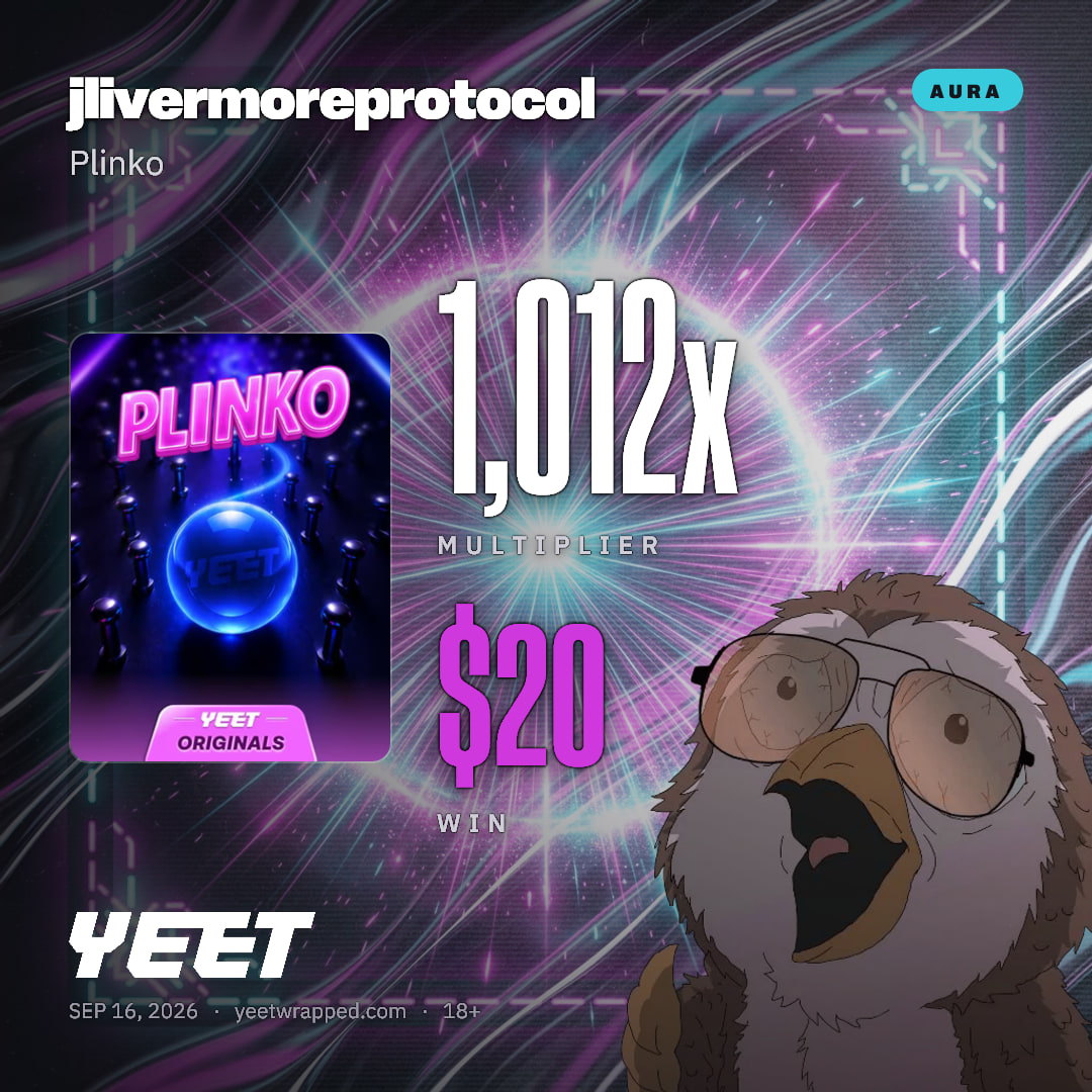 jlivermoreprotocol hit 1,012x on Plinko