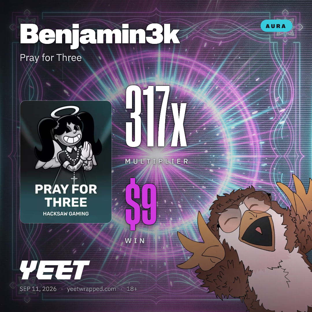 Benjamin3k hit 316.8x on Pray for Three