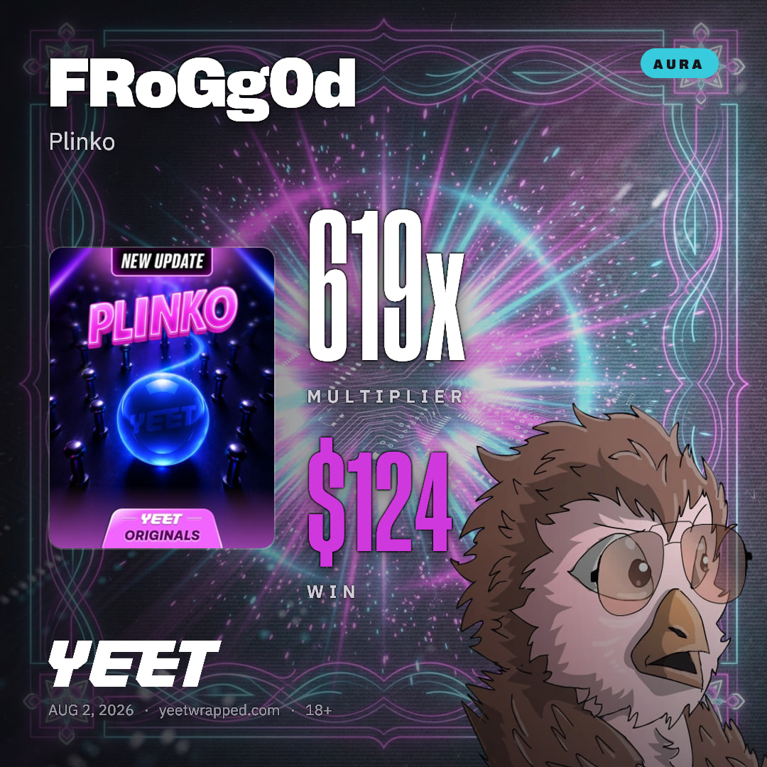 FRoGg0d hit 619x on Plinko