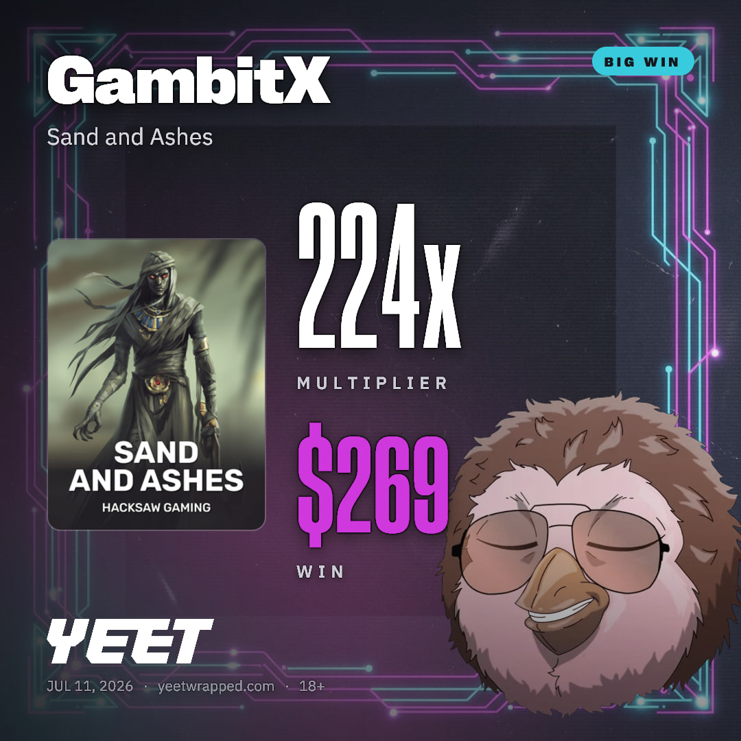 GambitX hit 224.1x on Sand and Ashes