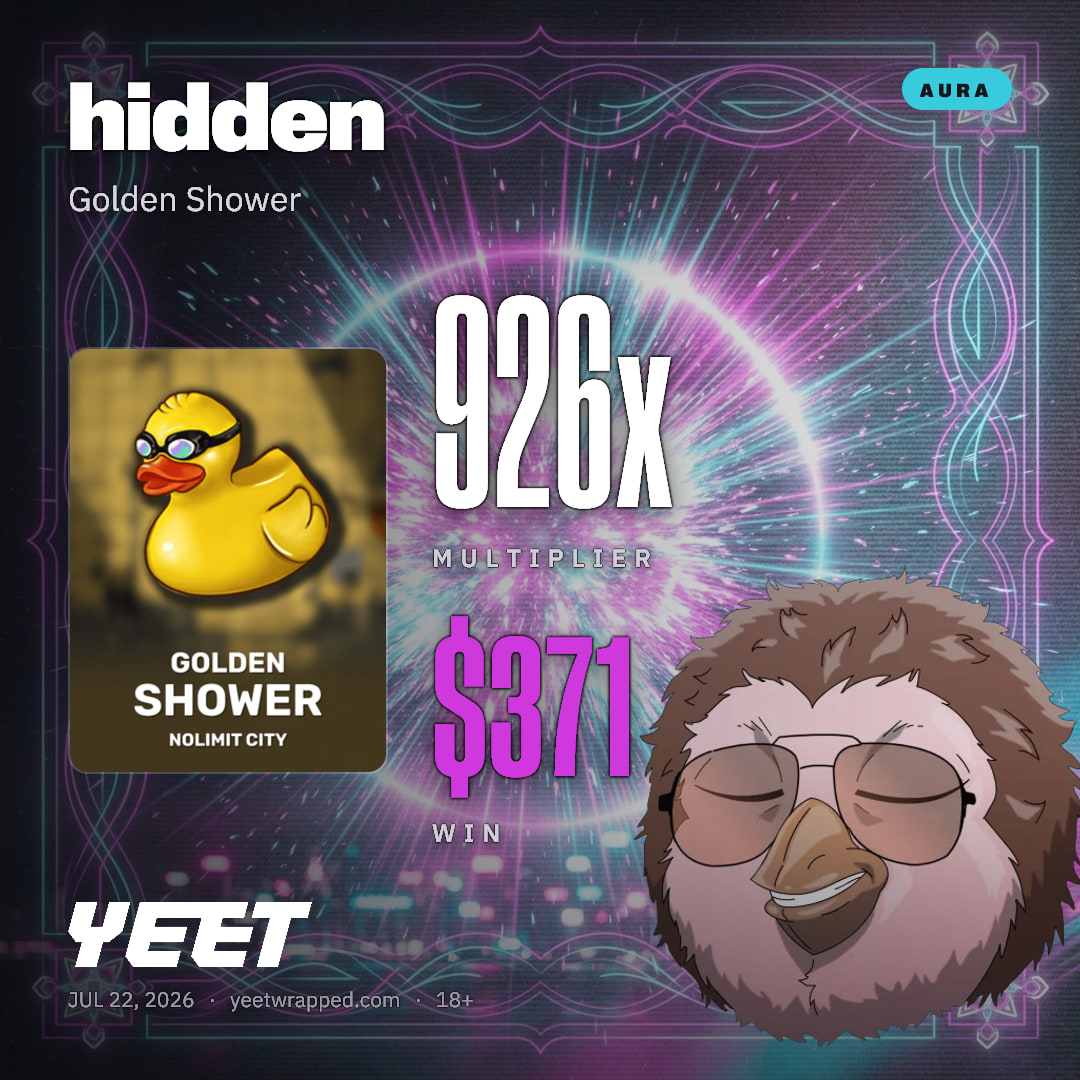 hidden hit 926.4x on Golden Shower