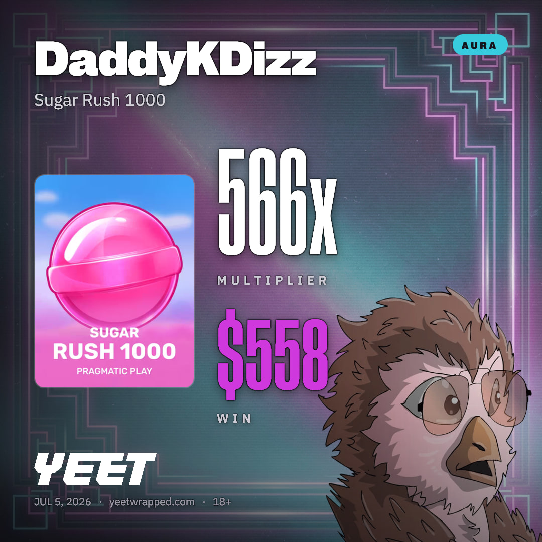 DaddyKDizz hit 566.3x on Sugar Rush 1000