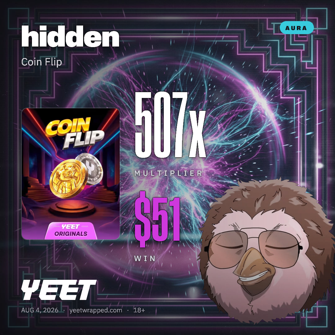 hidden hit 506.9x on Coin Flip